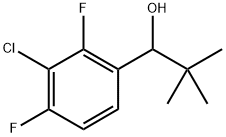 1-(3-chloro-2,4-difluorophenyl)-2,2-dimethylpropan-1-ol Structure