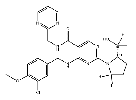 Avanafil D4 구조식 이미지