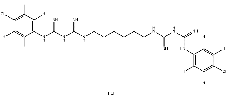 Chlorhexidine-d8 HCl Structure