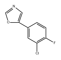 5-(3-Chloro-4-fluorophenyl)oxazole Structure