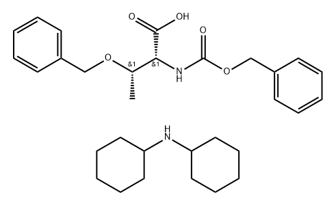 Z-D-Thr(Bzl)-OH . DCHA Structure