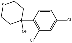 4-(2,4-Dichlorophenyl)tetrahydro-2H-thiopyran-4-ol Structure