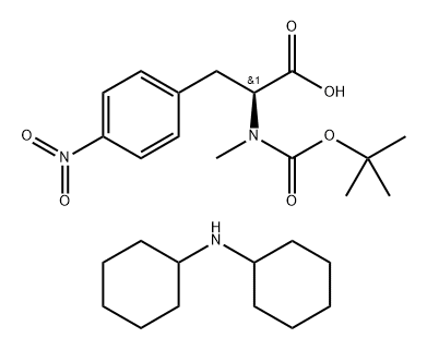 Boc-N-Me-Phe(4-NO2)-OH·DCHA 구조식 이미지