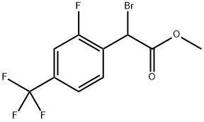 methyl 2-bromo-2-(2-fluoro-4-(trifluoromethyl)phenyl)acetate Structure