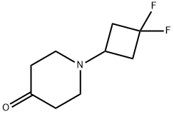 1-(3,3-Difluorocyclobutyl)piperidin-4-one Structure