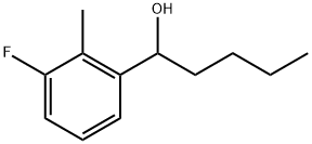 α-Butyl-3-fluoro-2-methylbenzenemethanol Structure