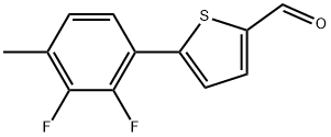 5-(2,3-Difluoro-4-methylphenyl)-2-thiophenecarboxaldehyde Structure