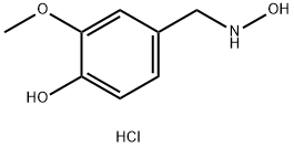 Phenol, 4-[(hydroxyamino)methyl]-2-methoxy-, hydrochloride (1:1) Structure