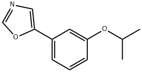 5-(3-Isopropoxyphenyl)oxazole 구조식 이미지