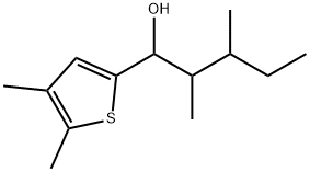 α-(1,2-Dimethylbutyl)-4,5-dimethyl-2-thiophenemethanol Structure