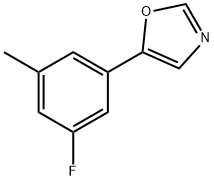 5-(3-Fluoro-5-methylphenyl)oxazole Structure