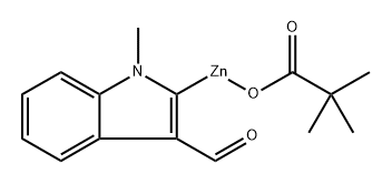 (3-Formyl-1-methyl-1H-indol-2-yl) zinc pivalate (1.00 mmol/g) 구조식 이미지