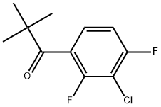 1-(3-Chloro-2,4-difluorophenyl)-2,2-dimethyl-1-propanone Structure