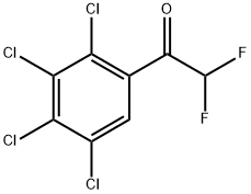 2,2-difluoro-1-(2,3,4,5-tetrachlorophenyl)ethanone Structure