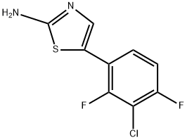 5-(3-Chloro-2,4-difluorophenyl)thiazol-2-amine Structure