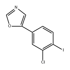 5-(3-Chloro-4-iodophenyl)oxazole Structure