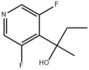 α-Ethyl-3,5-difluoro-α-methyl-4-pyridinemethanol Structure