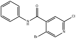 5-bromo-2-chloro-N-phenylisonicotinamide Structure