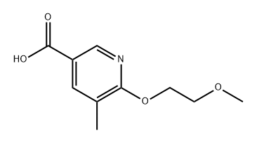 6-(2-Methoxyethoxy)-5-methylnicotinic acid Structure