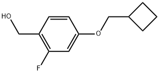 4-(Cyclobutylmethoxy)-2-fluorobenzenemethanol Structure