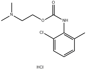 Carbamic acid, (2-chloro-6-methylphenyl)-, 2-(dimethylamino)ethyl ester, monohydrochloride (9CI) 구조식 이미지