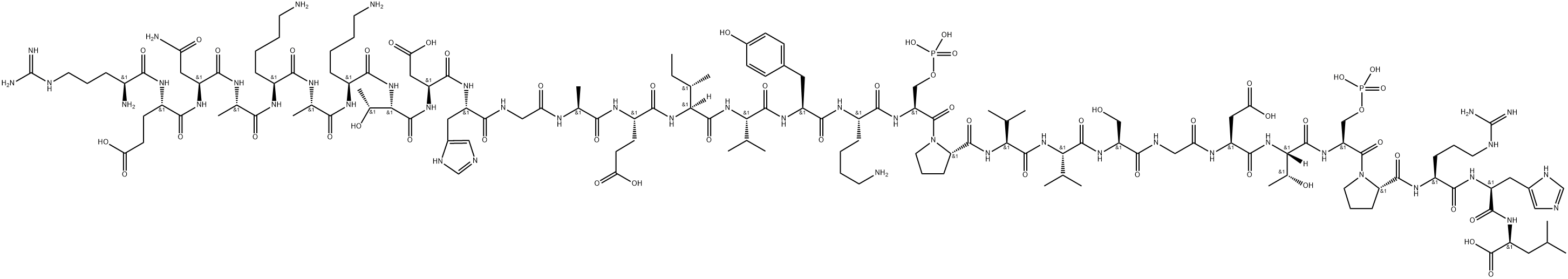 (Ser(POH)3·)-Tau Peptide (379-408) 구조식 이미지