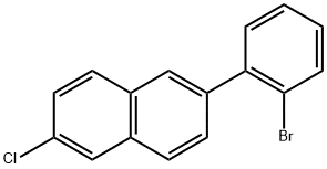 2-(2-Bromophenyl)-6-chloronaphthalene Structure