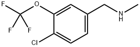 1-[4-Chloro-3-(trifluoromethoxy)phenyl]-N-methyl-methanamine Structure