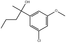 3-Chloro-5-methoxy-α-methyl-α-propylbenzenemethanol Structure