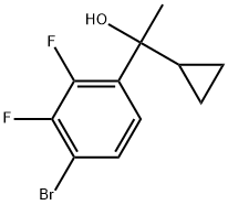 4-Bromo-α-cyclopropyl-2,3-difluoro-α-methylbenzenemethanol Structure