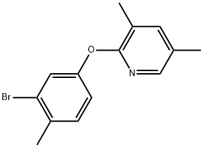 2-(3-Bromo-4-methylphenoxy)-3,5-dimethylpyridine Structure