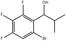 1-(6-bromo-2,3,4-trifluorophenyl)-2-methylpropan-1-ol Structure