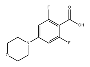 2,6-Difluoro-4-morpholinobenzoic acid Structure