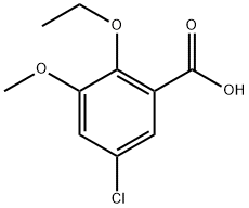 5-Chloro-2-ethoxy-3-methoxybenzoic acid Structure