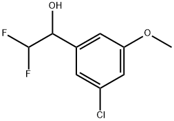 3-Chloro-α-(difluoromethyl)-5-methoxybenzenemethanol Structure