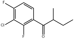 1-(3-Chloro-2,4-difluorophenyl)-2-methyl-1-butanone Structure