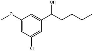 α-Butyl-3-chloro-5-methoxybenzenemethanol Structure