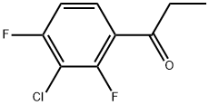 1-(3-Chloro-2,4-difluorophenyl)-1-propanone Structure