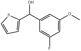 (3-fluoro-5-methoxyphenyl)(thiophen-2-yl)methanol Structure