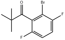 1-(2-Bromo-3,6-difluorophenyl)-2,2-dimethyl-1-propanone Structure