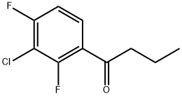 1-(3-Chloro-2,4-difluorophenyl)-1-butanone Structure