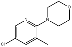 4-(5-chloro-3-methylpyridin-2-yl)morpholine 구조식 이미지