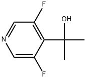 3,5-Difluoro-α,α-dimethyl-4-pyridinemethanol Structure