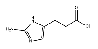 3-(2-amino-1H-imidazol-4-yl)propanoic acid Structure