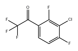 1-(3-chloro-2,4-difluorophenyl)-2,2,2-trifluoroethanone Structure