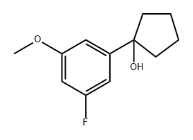 1-(3-fluoro-5-methoxyphenyl)cyclopentanol Structure