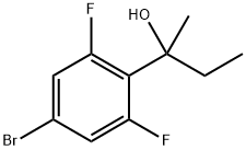 2-(4-bromo-2,6-difluorophenyl)butan-2-ol Structure