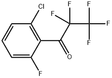 1-(2-chloro-6-fluorophenyl)-2,2,3,3,3-pentafluoropropan-1-one Structure