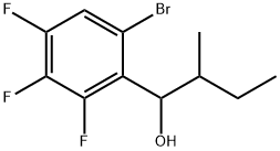 6-Bromo-2,3,4-trifluoro-α-(1-methylpropyl)benzenemethanol Structure