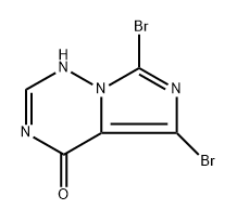 5,7-Dibromoimidazo[5,1-f][1,2,4]triazin-4(1H)-one Structure